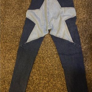 Star Pattern Denim Jeans